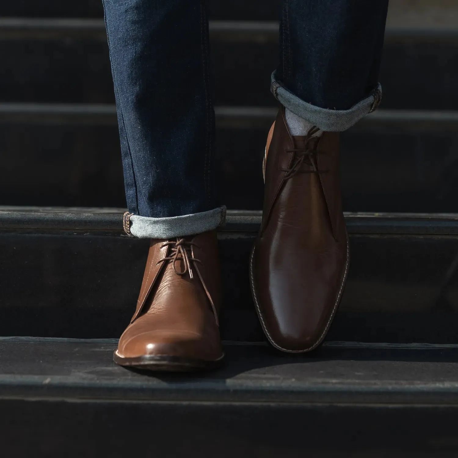 Corry Chukka Brown Leather Boots