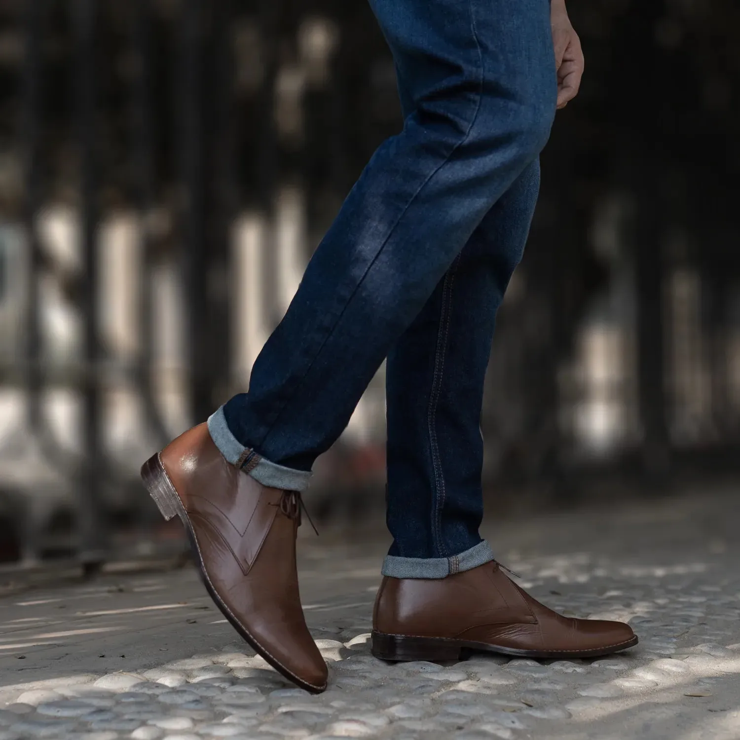 Corry Chukka Brown Leather Boots