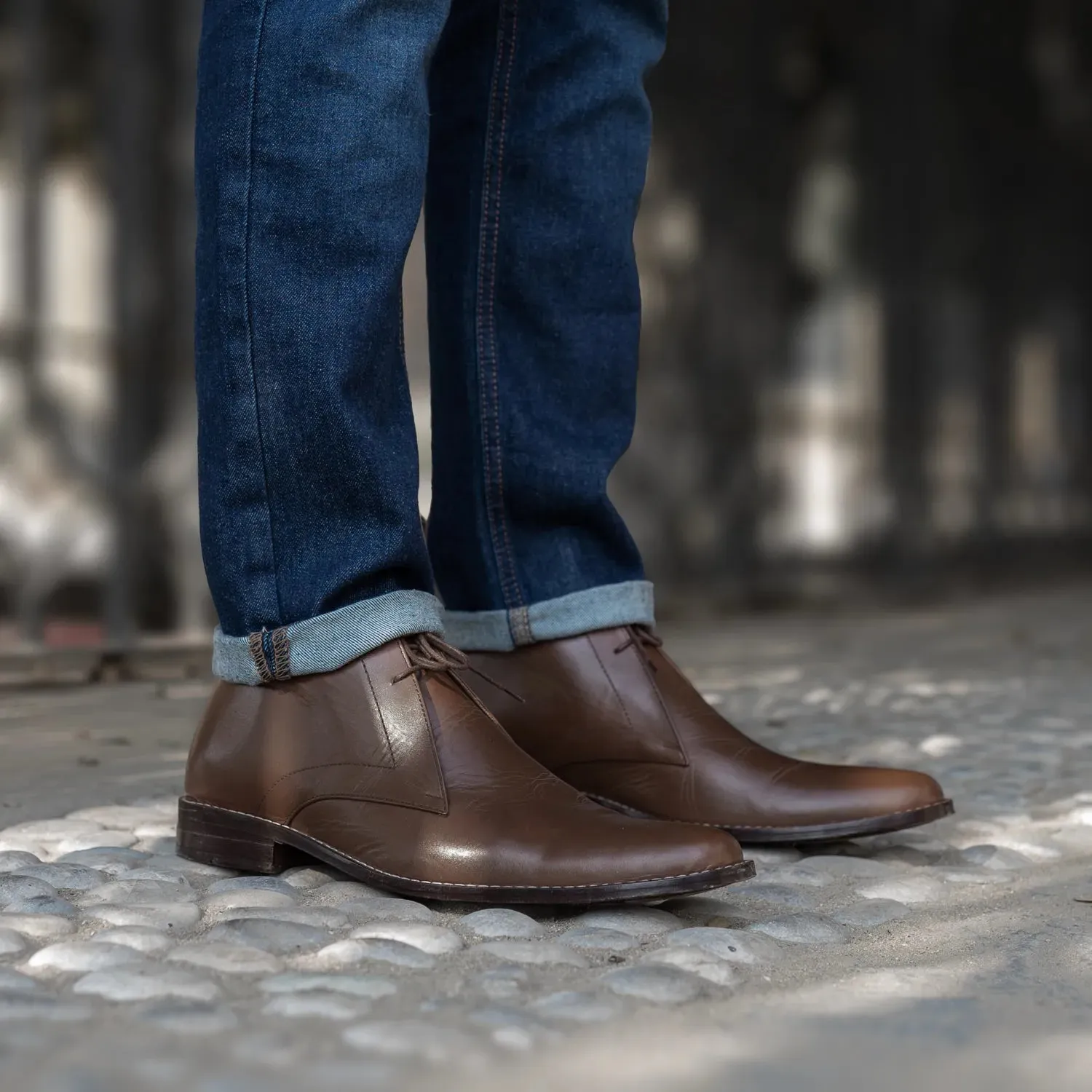 Corry Chukka Brown Leather Boots