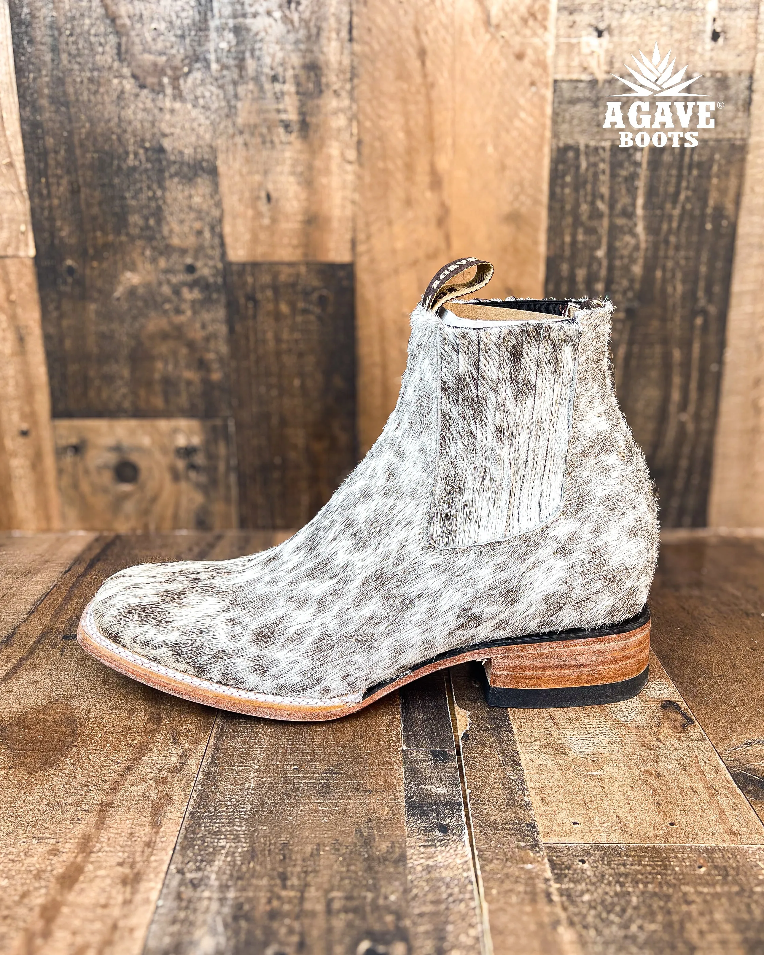 COWHIDE ANKLE BOOTS / BOTINES | WOMEN SQUARE TOE WESTERN BOTIN