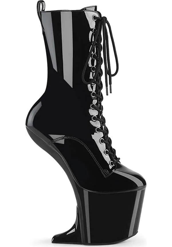 CRAZE-1040 [Black Patent] | PLATFORM BOOTS [PREORDER]