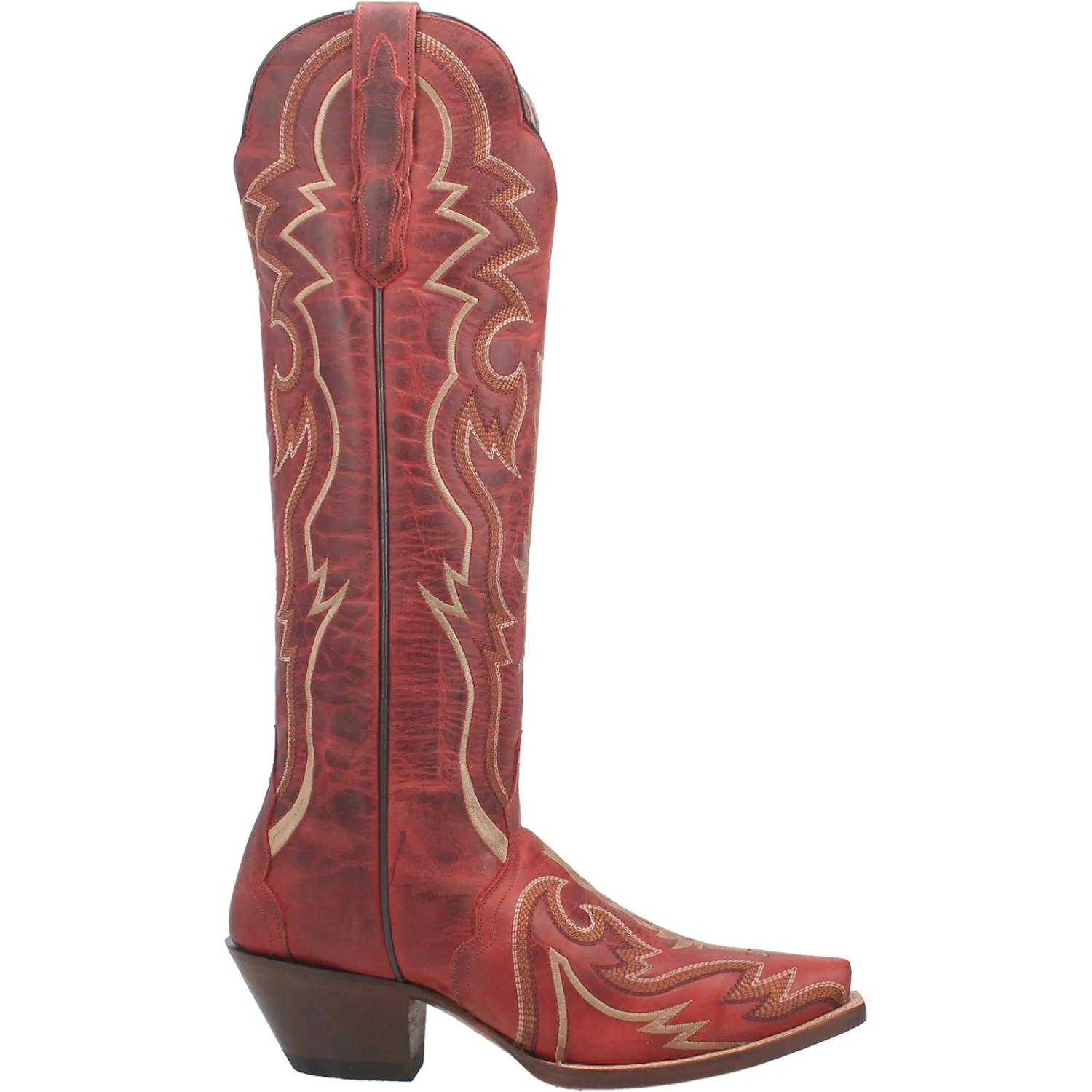 Dan Post Womens Silvie Red Leather Fashion Boots