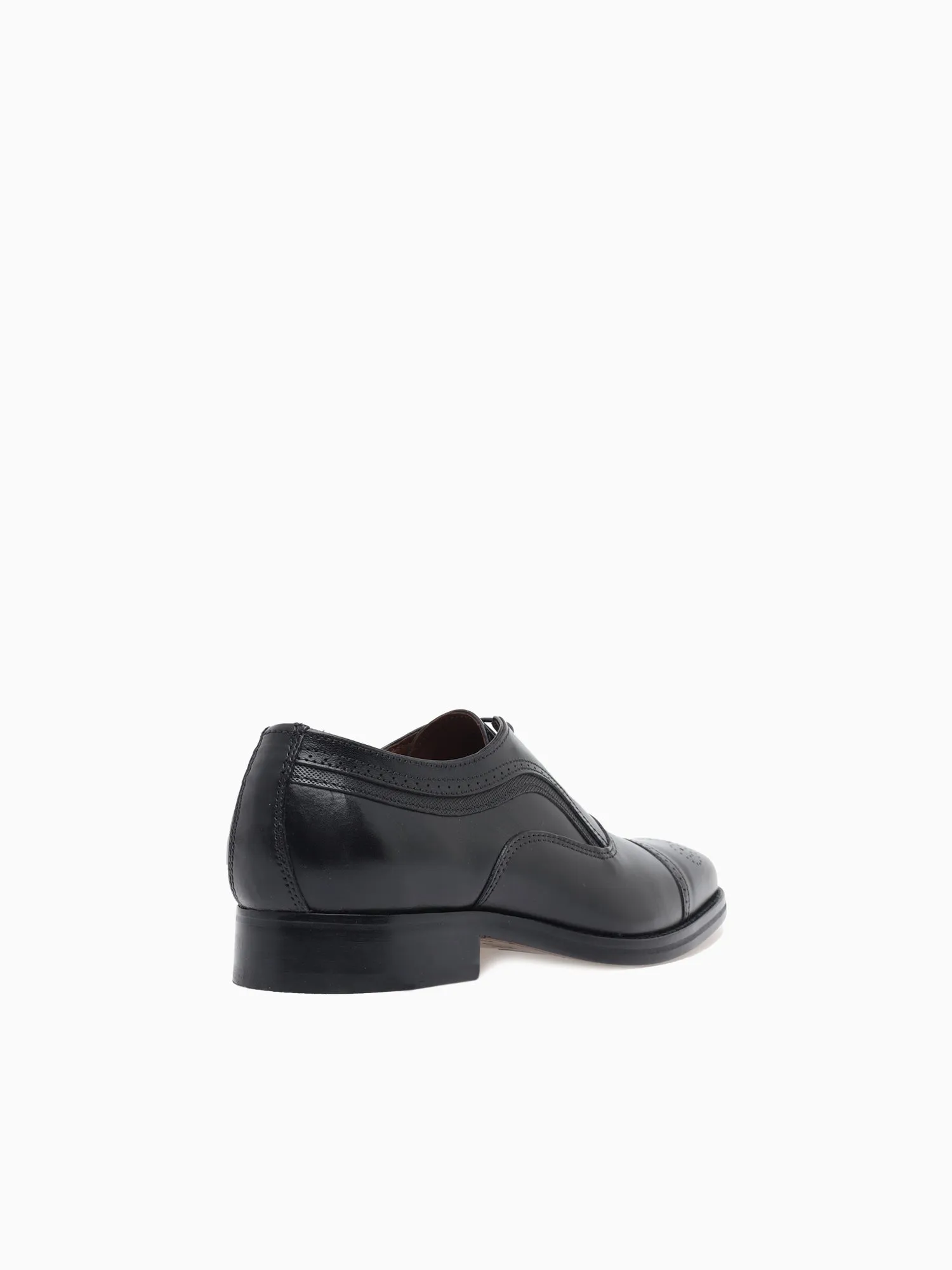 Danridge Cap Toe Black Leather