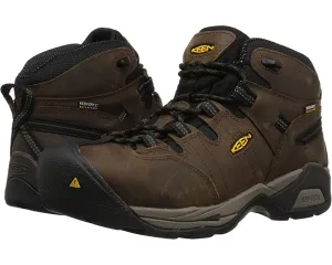 Detroit XT Mid Steel Toe Waterproof KEEN Utility Boots, Brown