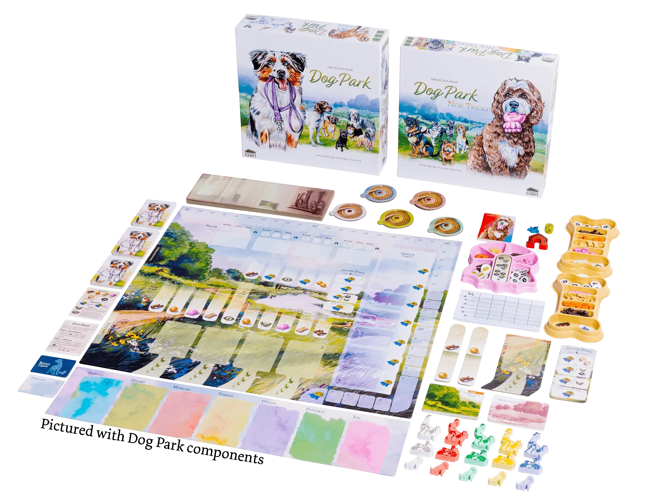 Dog Park: New Tricks Expansion W/ Collectors Upgrade and KS Pack (Kickstarter)