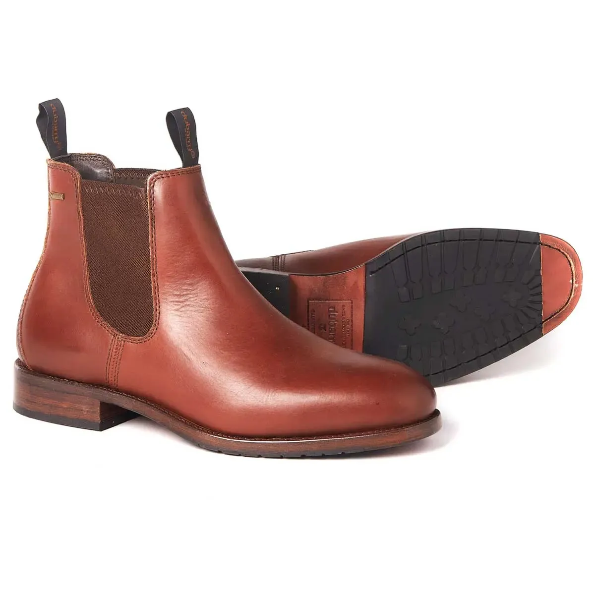 DUBARRY Kerry Chelsea Boots - Mens Gore-Tex Leather - Chestnut