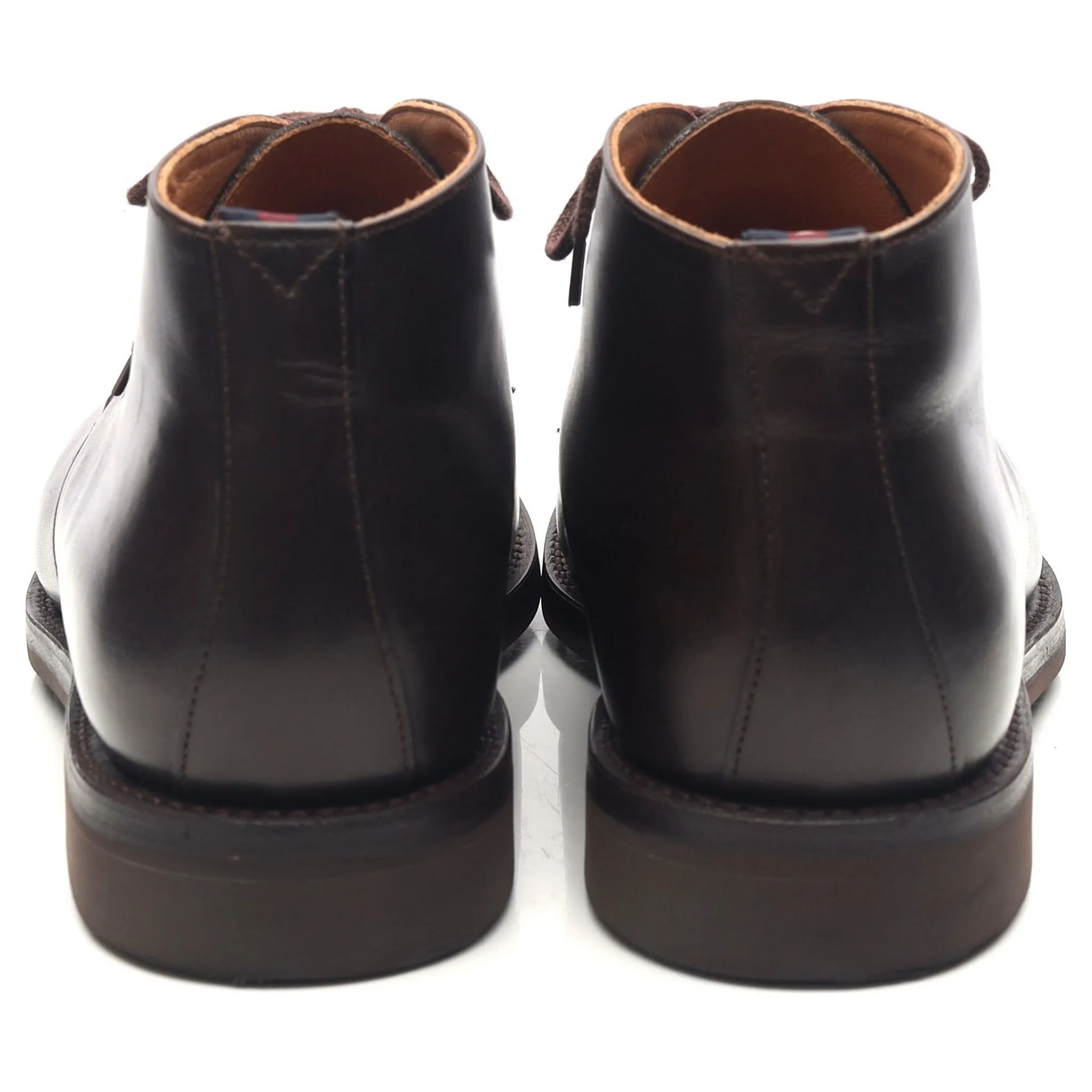 'Dublin' Dark Brown Leather Chukka Boots UK 9.5 F