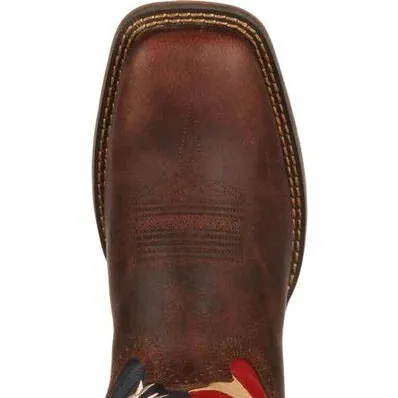 Durango DB5554 Men's Rebel 12" Patriotic Pull-On Western American Flag Square Toe Boot