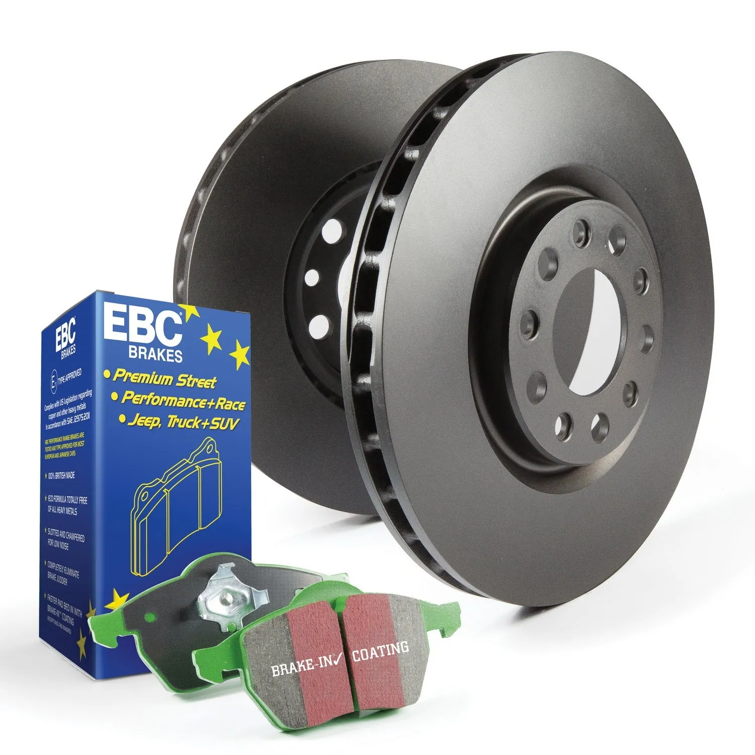 EBC Brakes S11KF1243 S11 Kits Greenstuff 2000 and RK Rotors