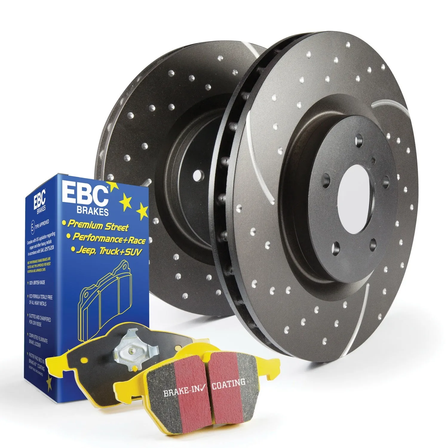 EBC Brakes S5KF1172 S5 Kits Yellowstuff And GD Rotors