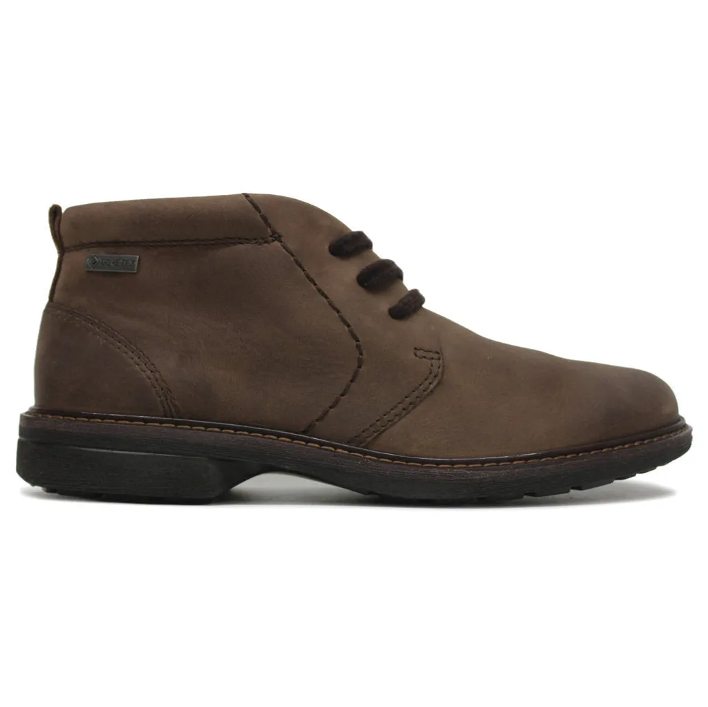 Ecco Mens Boots Turn 510224 Casual Lace-Up Ankle Nubuck Leather - UK 7.5