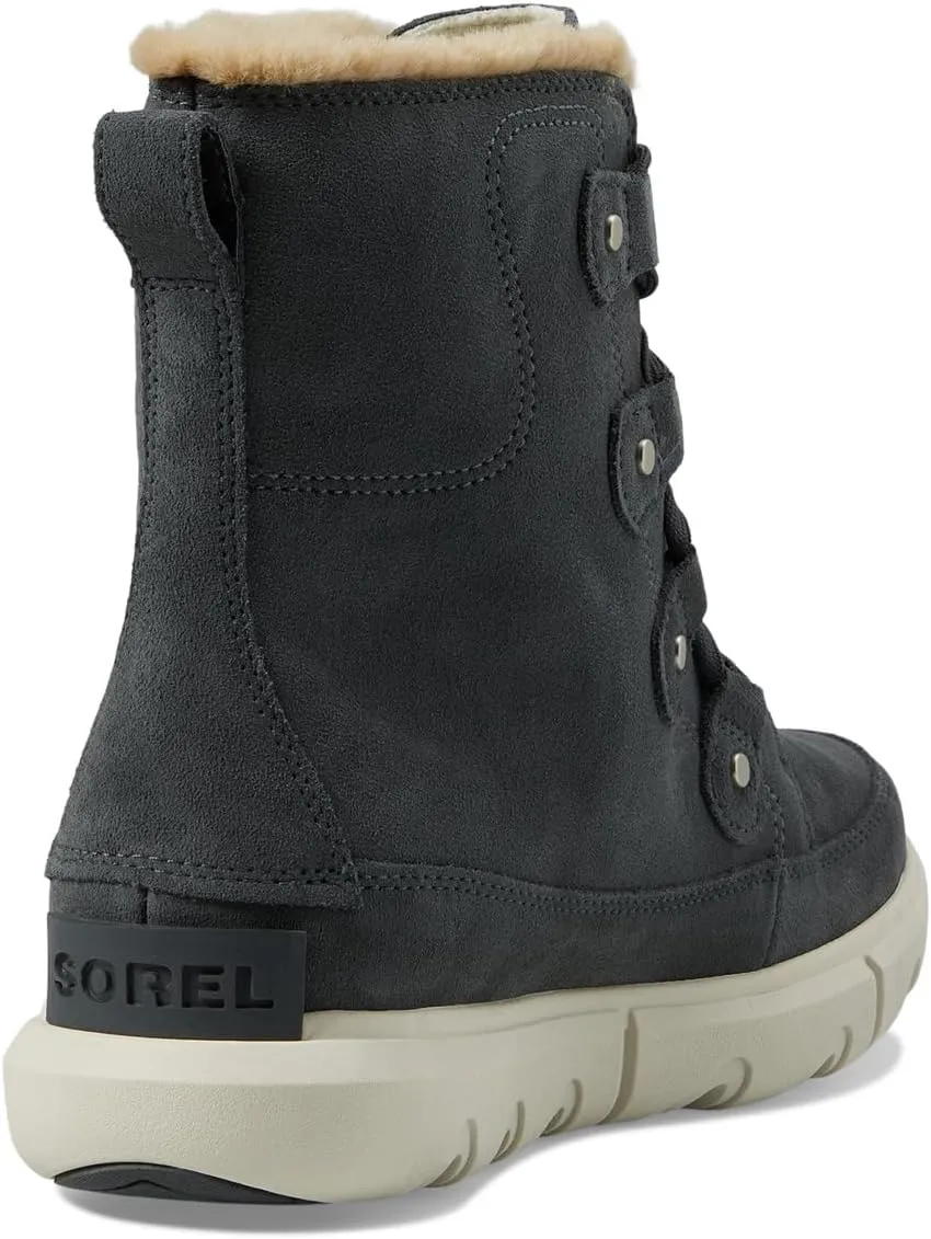 Explorer Next Joan Waterproof SOREL Lace-up Boots, Grill/Fawn