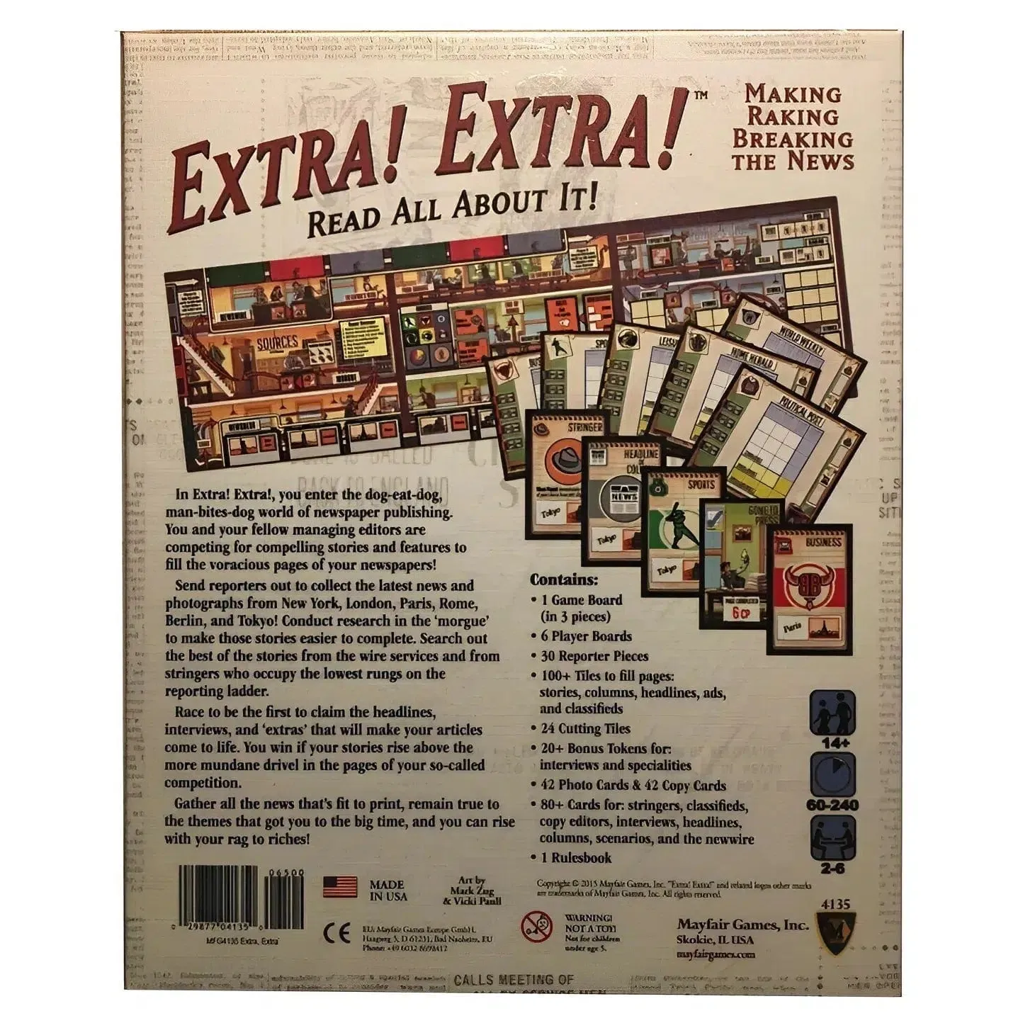 Extra! Extra! - Board Game - Mayfair Games