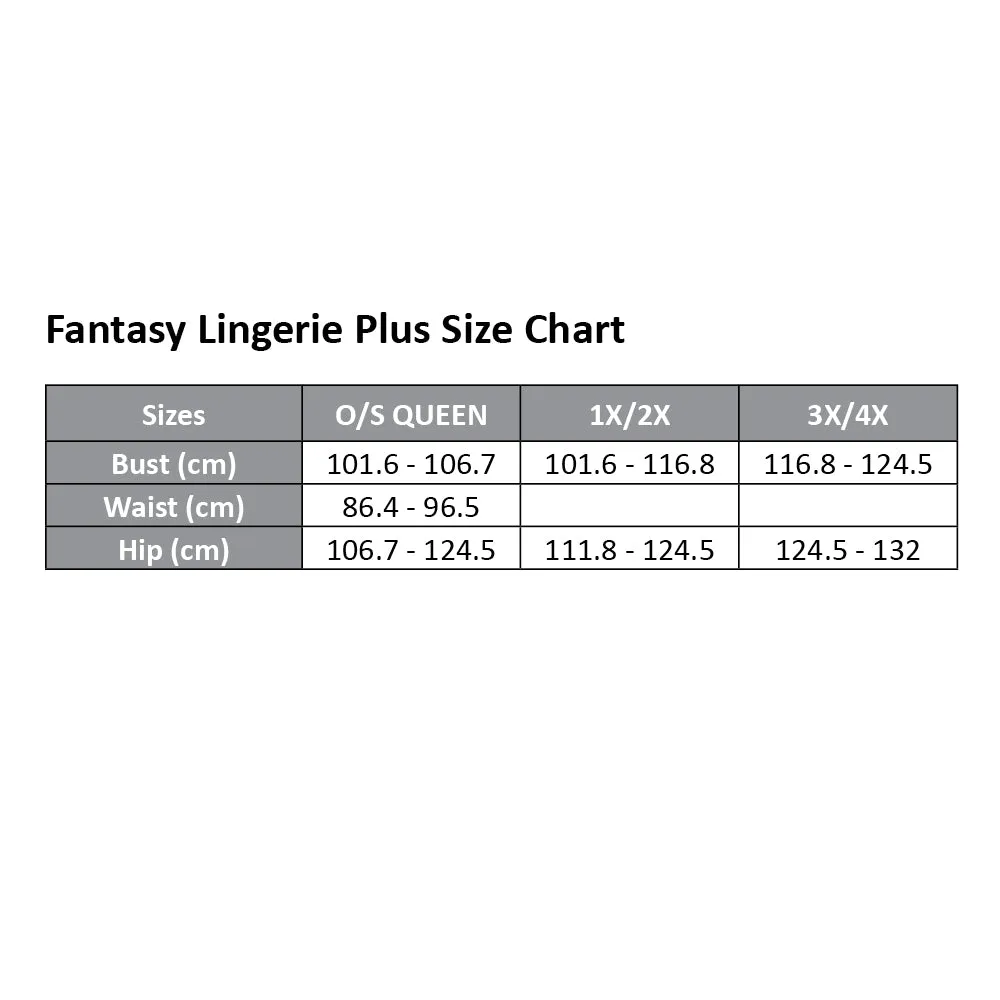 Fantasy Lingerie Missing You Collared Crop Top & Leggings - Curvy