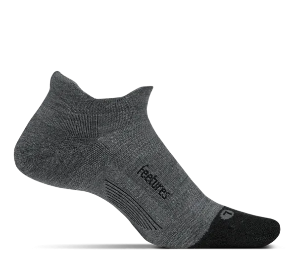 Feetures! | Merino 10 | Max Cushion | No Show Tab | Gray