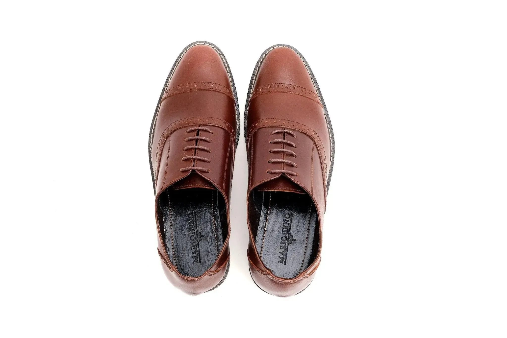 FELIX Cap Toe Holes Oxford - Walnut