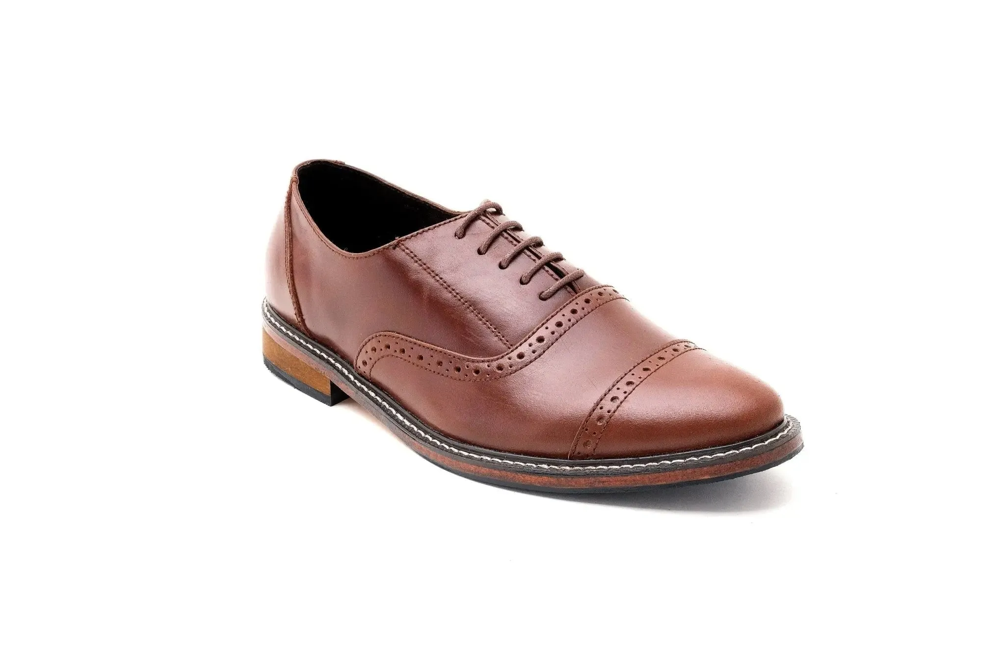 FELIX Cap Toe Holes Oxford - Walnut