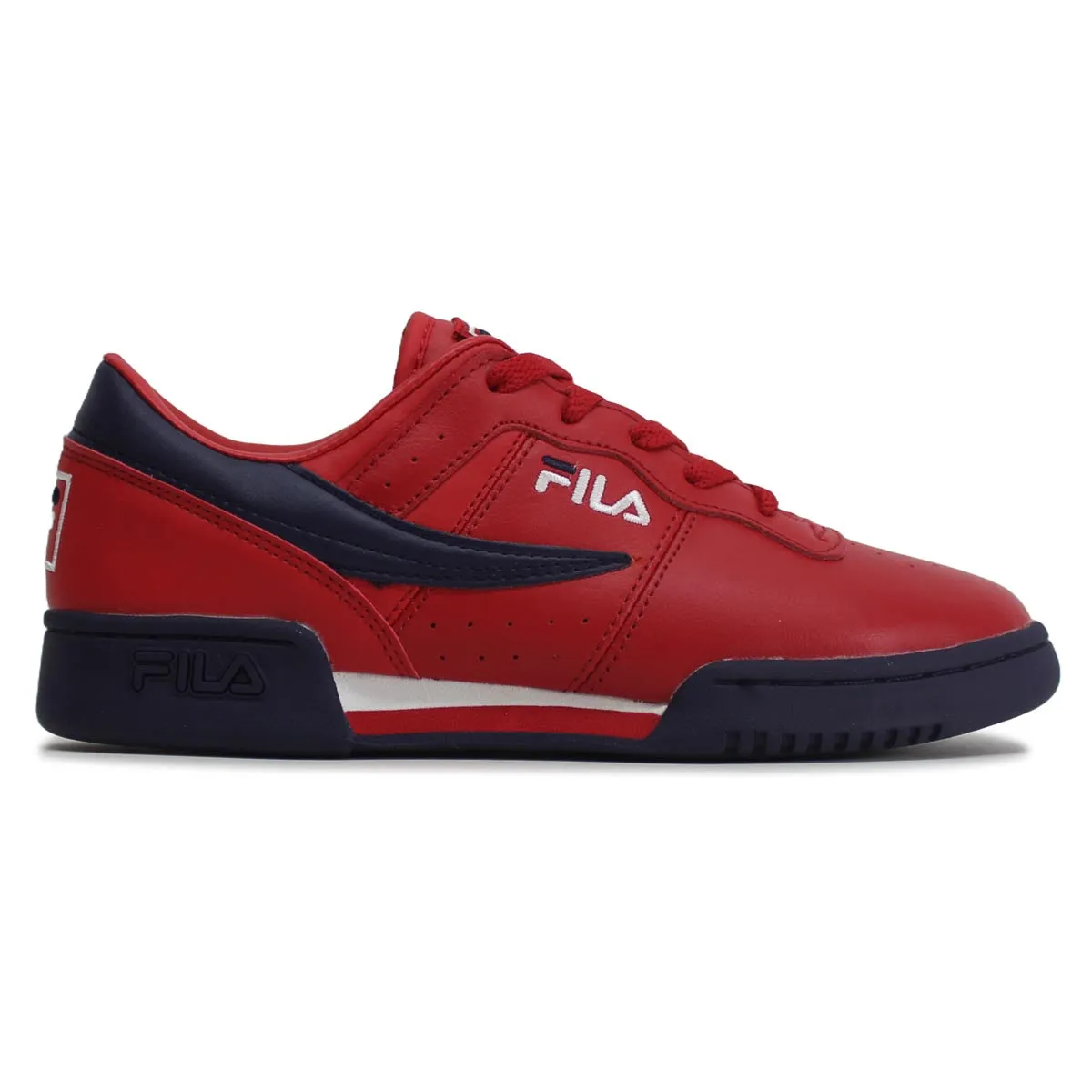 Fila Youth Trainers Original Fitness Casual Lace-Up Sneakers Leather Synthetic - UK 4.5