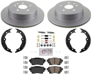 For Lexus IS350 2021-2023 Rear Disc Brake Rotors Coated Disc Brake Pads