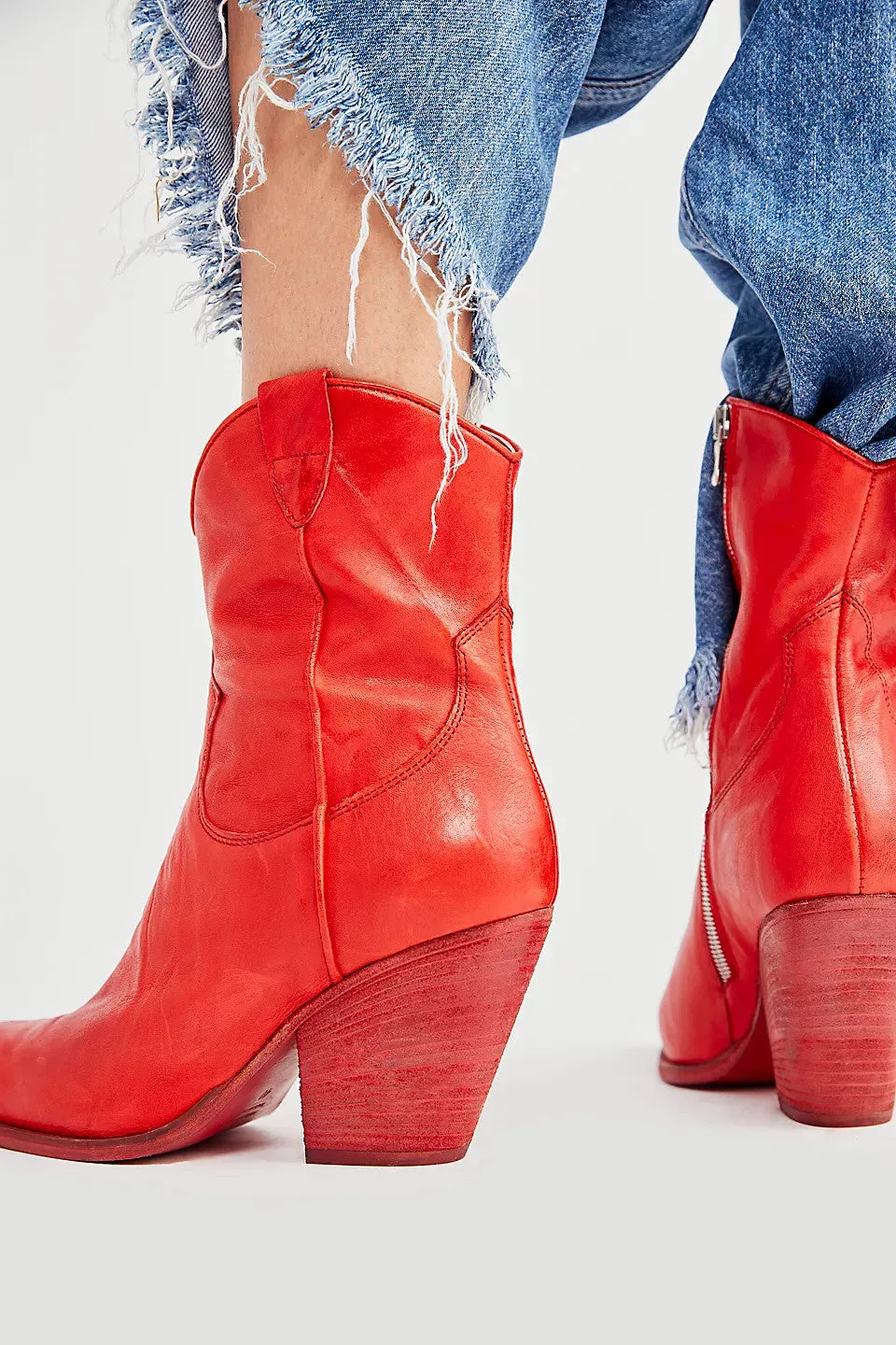 Free People Shoes Brayden Western Boots in Flame