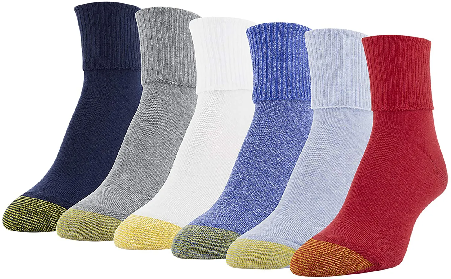 Gold Toe Women's Classic Turn Cuff Socks, Multipairs