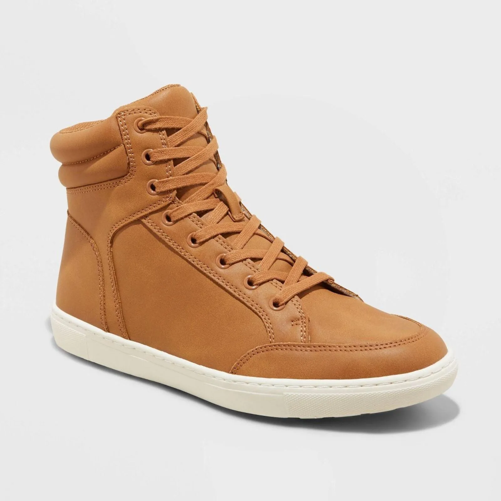 Goodfellow & Co Men's Travis High Top Sneaker 88082943 Cognac Brown 11M