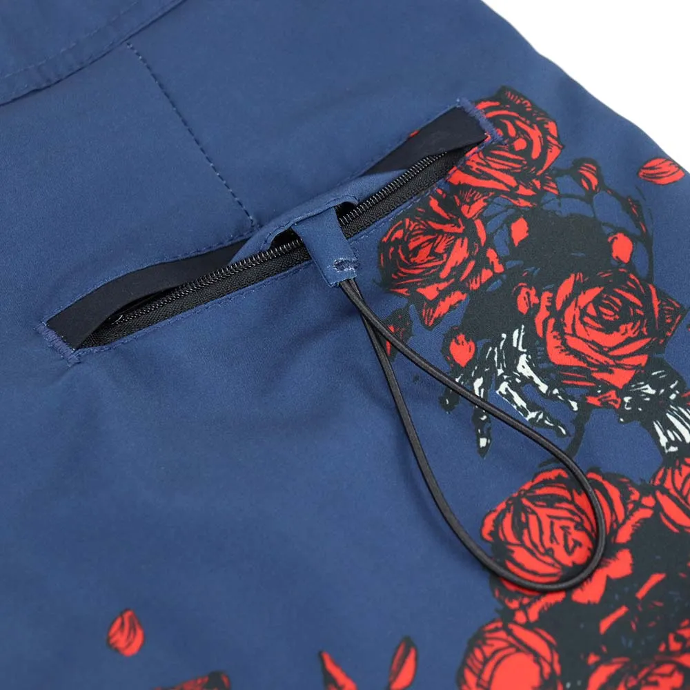 Grateful Dead | 48-54 Hybrid Board Shorts | Navy Bertha