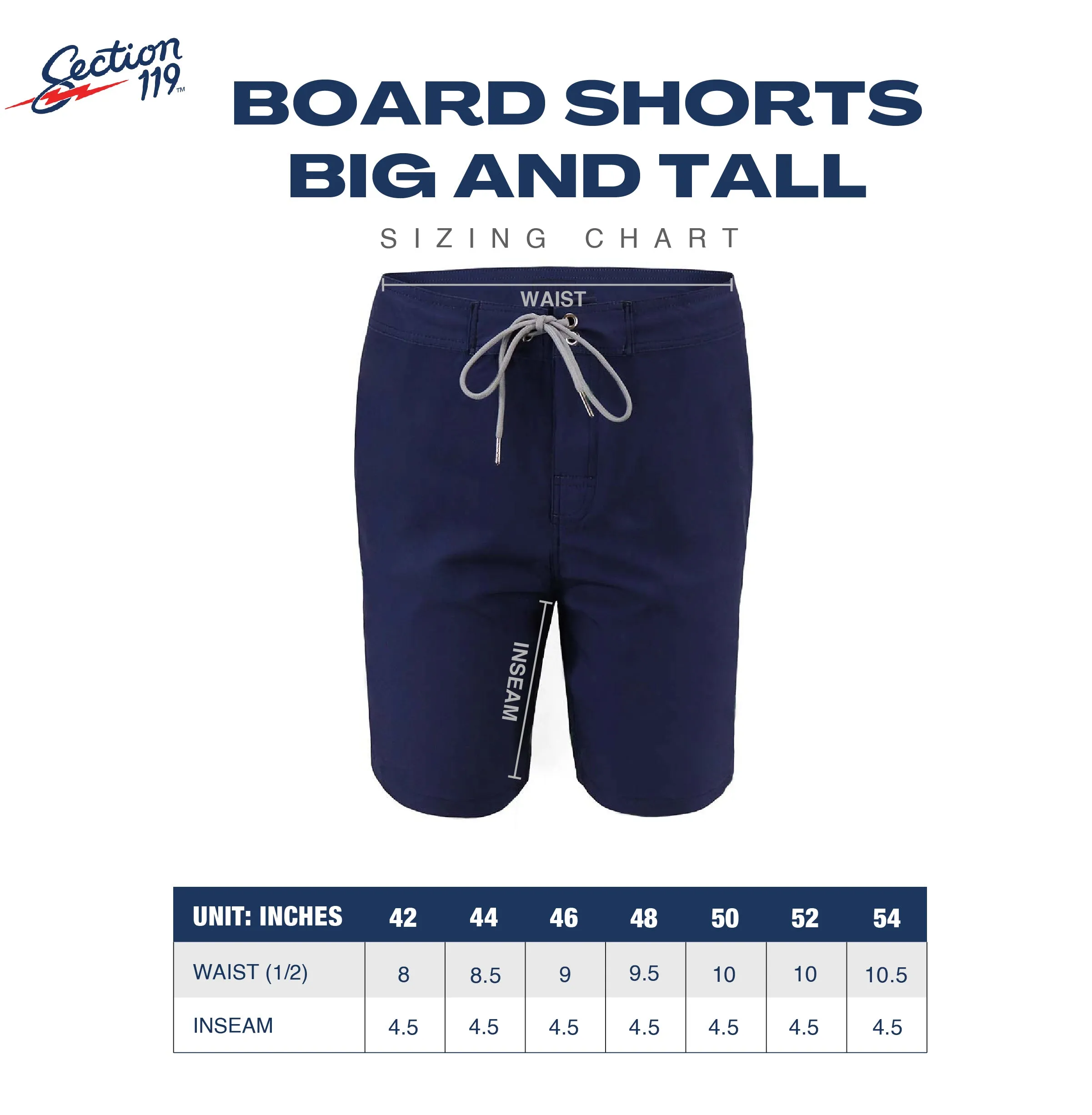 Grateful Dead | 48-54 Hybrid Board Shorts | Navy Bertha