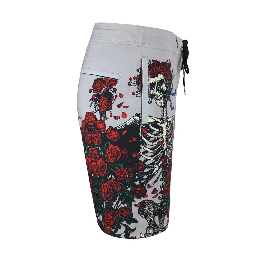 Grateful Dead | Hybrid Board Short | Bertha & Roses Grey