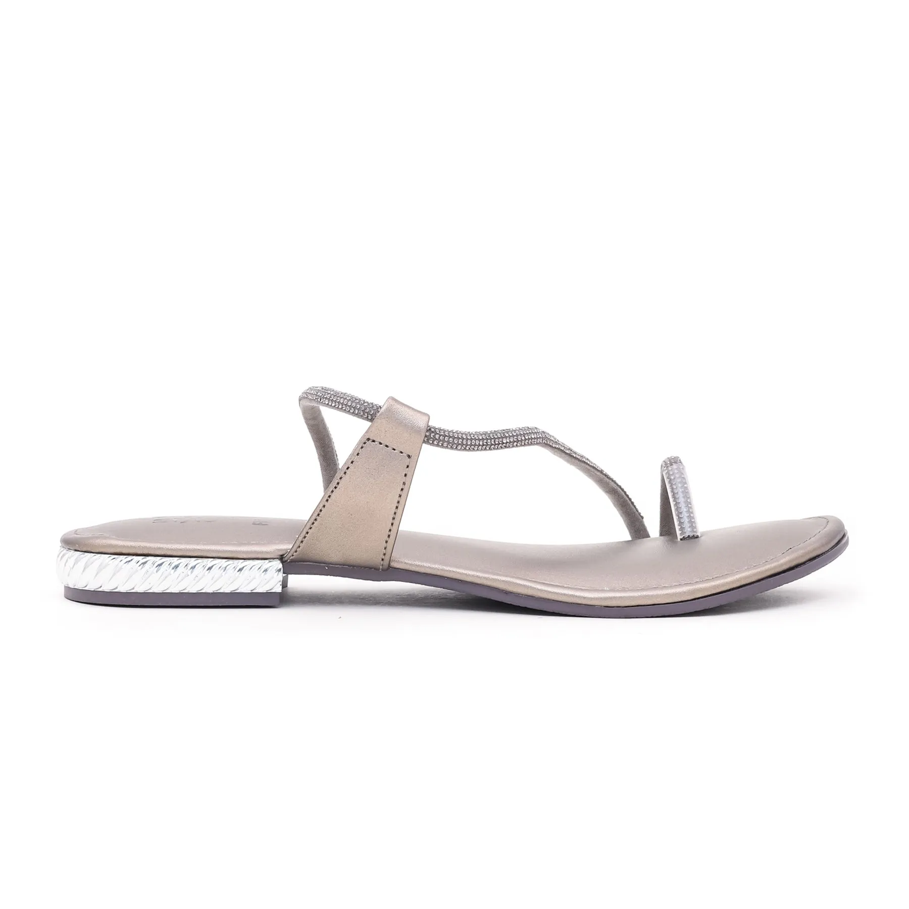 Grey Fancy Chappal FN0586