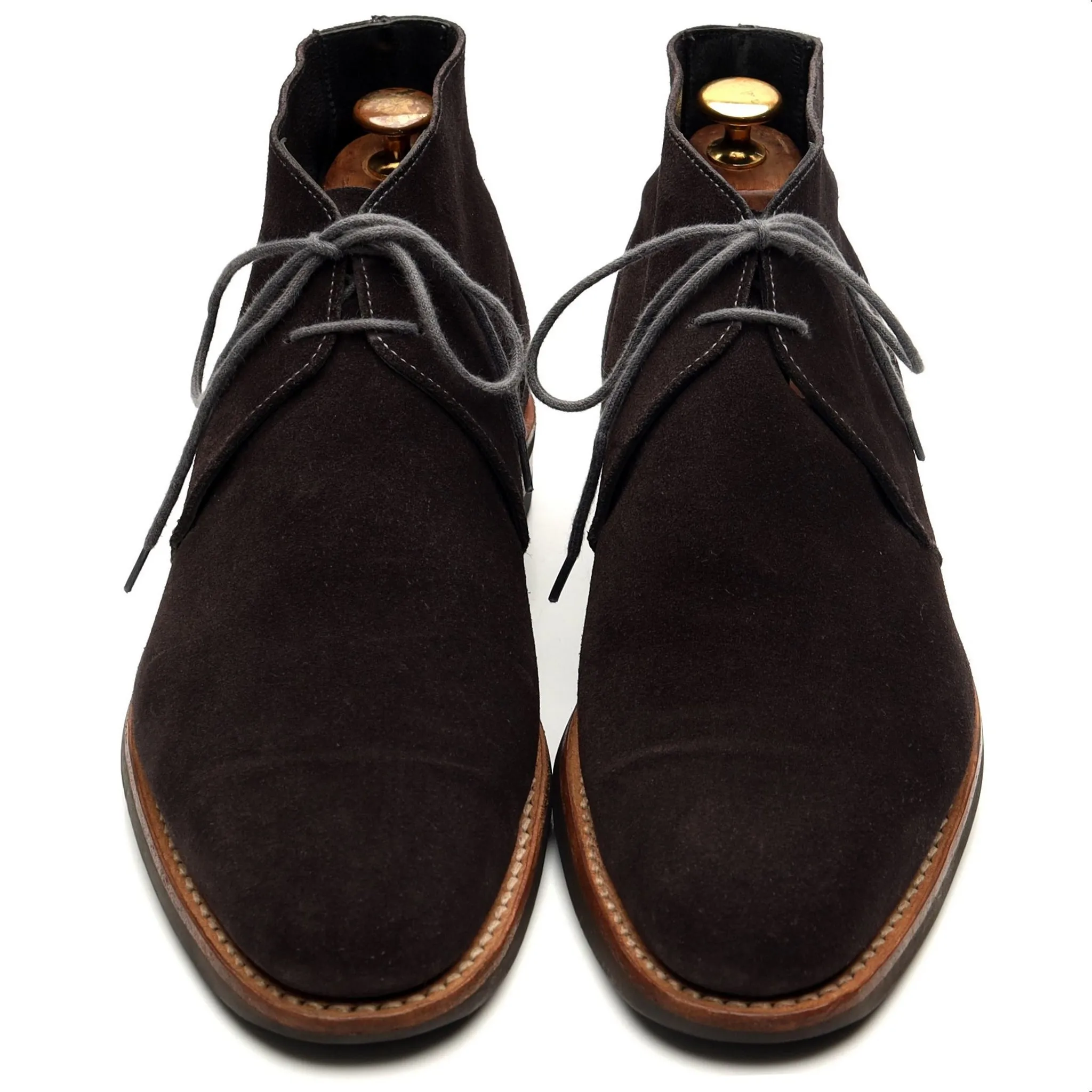 'Hartland' Dark Grey Suede Chukka Boots UK 7.5 E