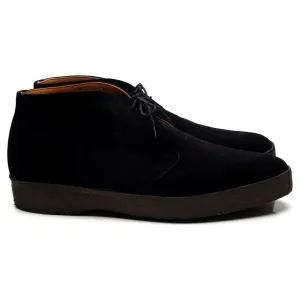 'Hi-Top' Black Suede Chukka Boots UK 11