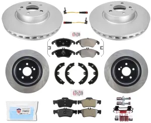 High Carbon Brake Disc Rotors Pads for 11-17 Mercedes Benz E250 without sport pk