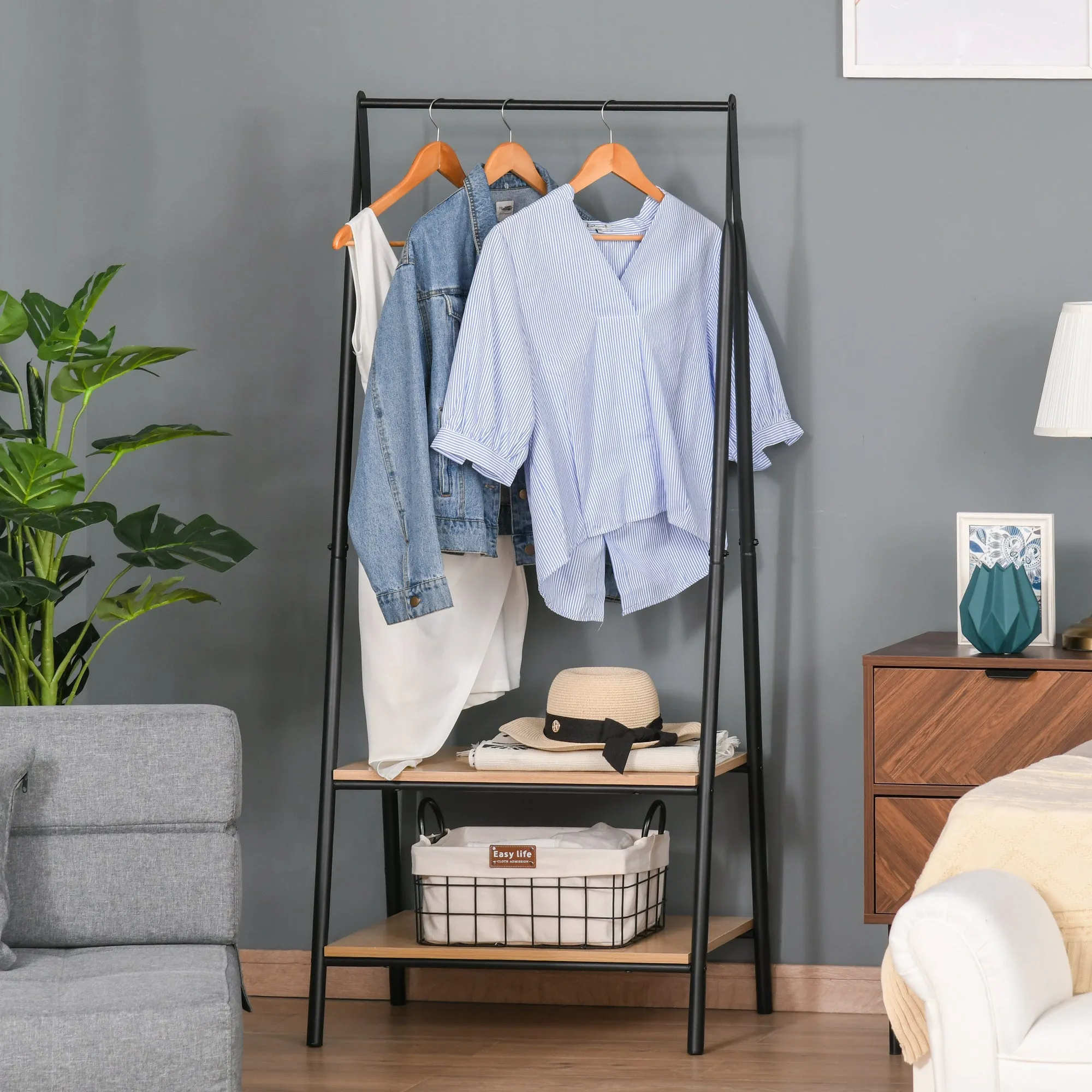 HOMCOM Clothes Rack