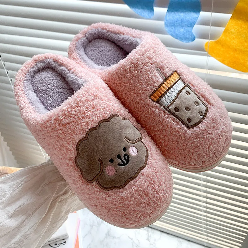 Home Confinement Dormitory Plush Slippers