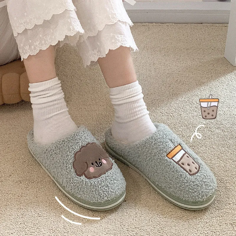 Home Confinement Dormitory Plush Slippers