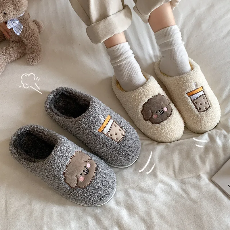 Home Confinement Dormitory Plush Slippers