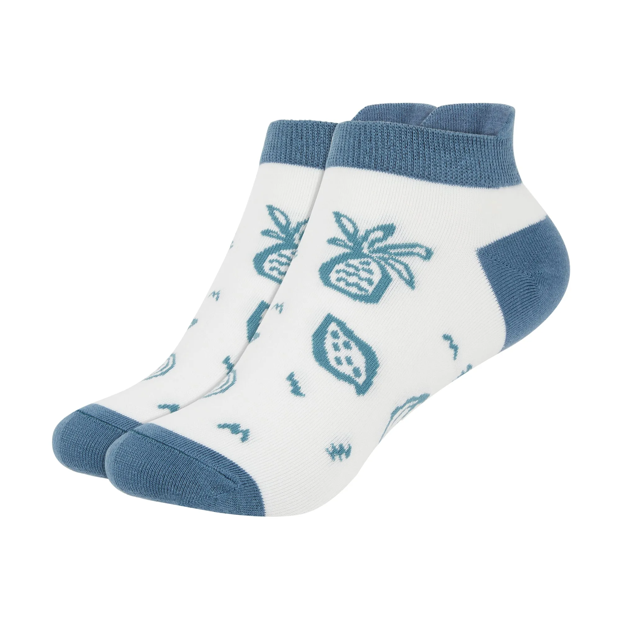 IDENTITY Apparel Women's Printed Ankle Socks with Heel Tab