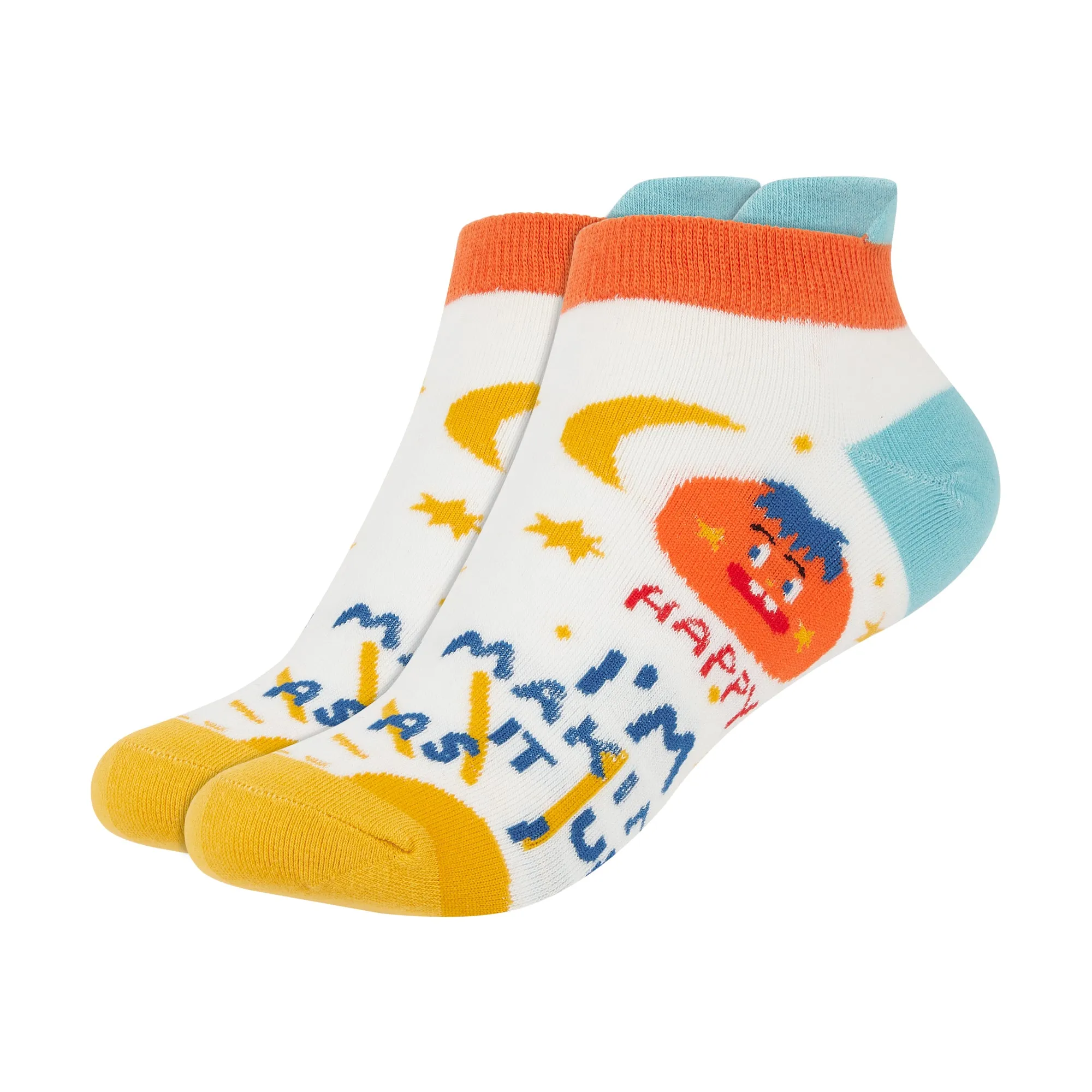 IDENTITY Apparel Women's Printed Ankle Socks with Heel Tab