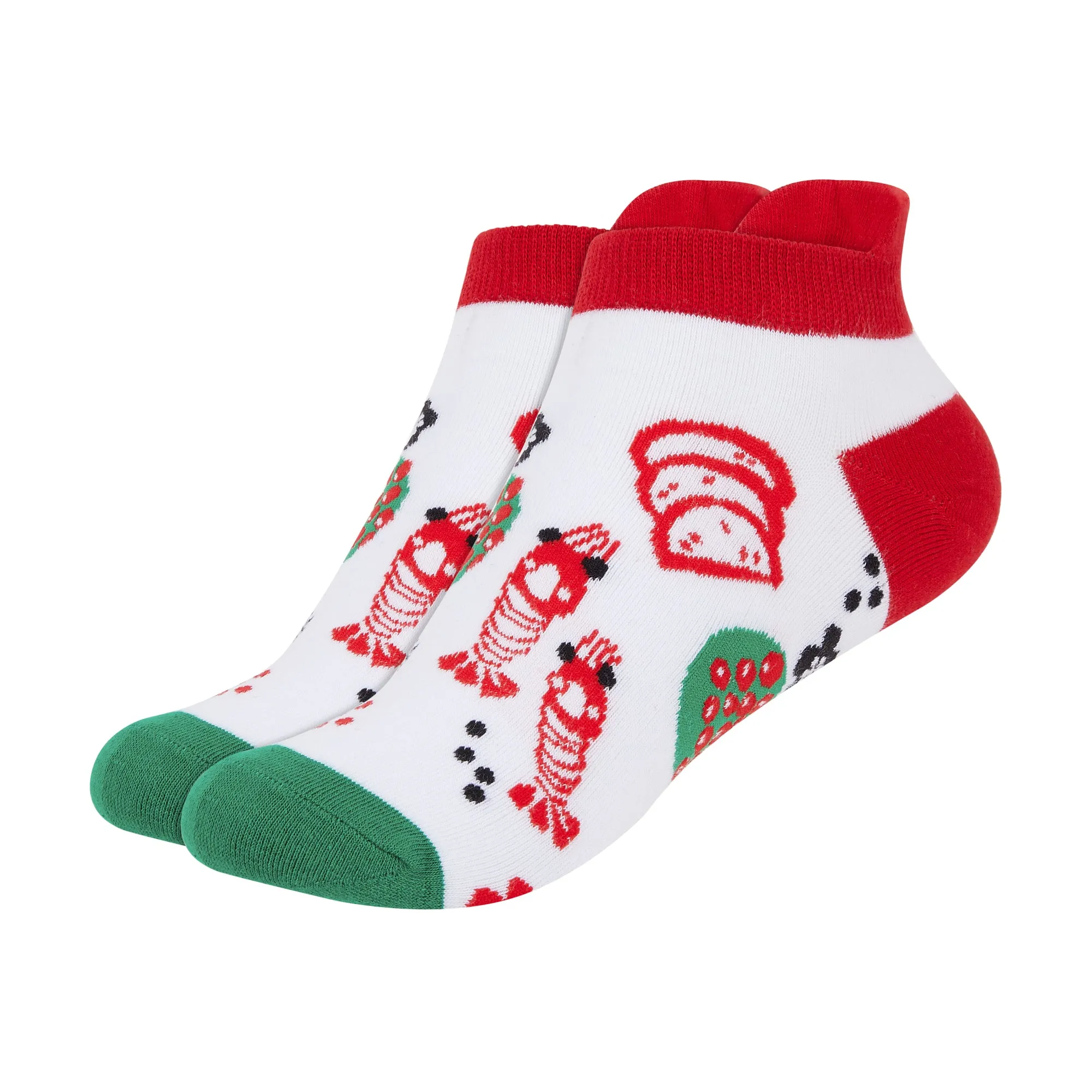 IDENTITY Apparel Women's Printed Ankle Socks with Heel Tab