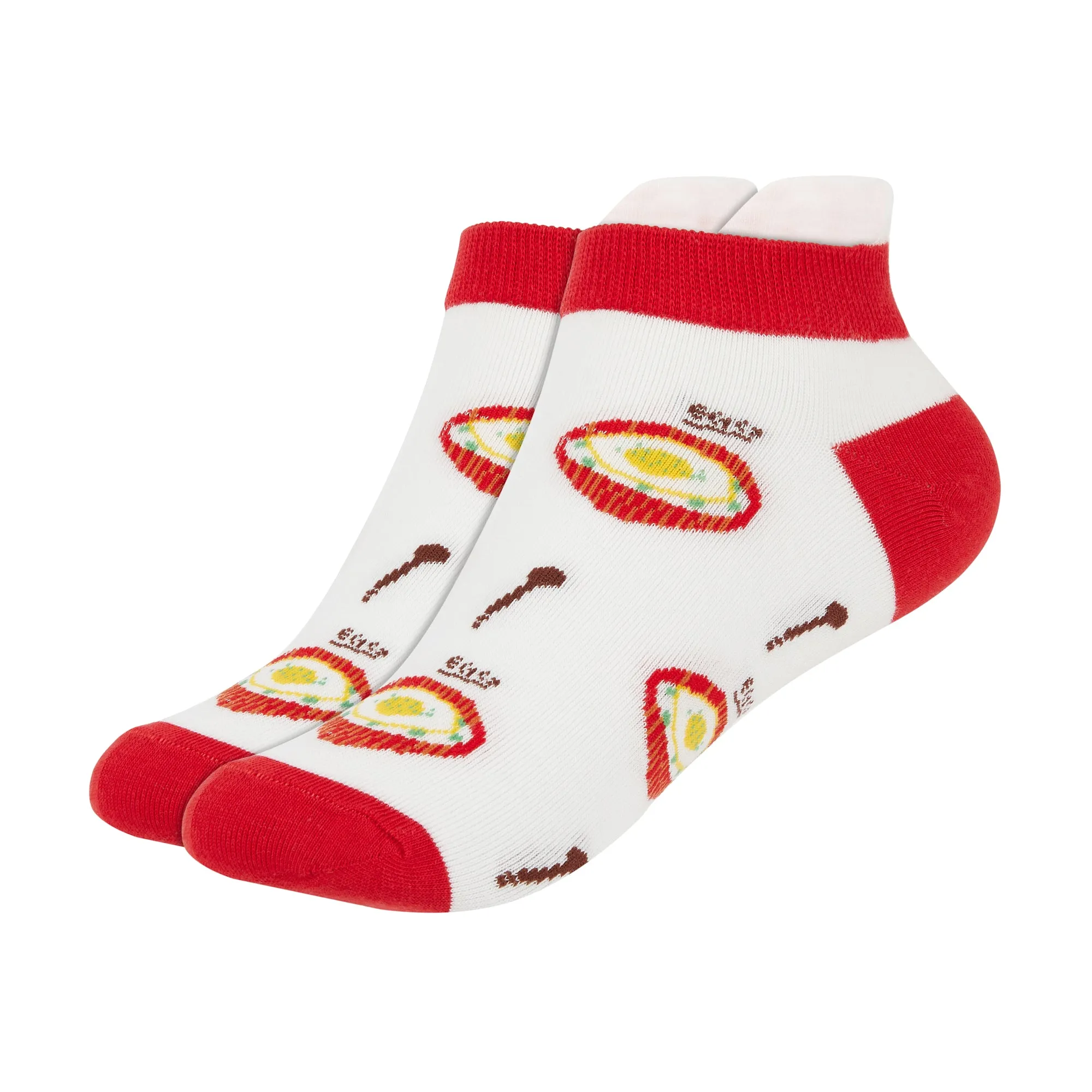 IDENTITY Apparel Women's Printed Ankle Socks with Heel Tab