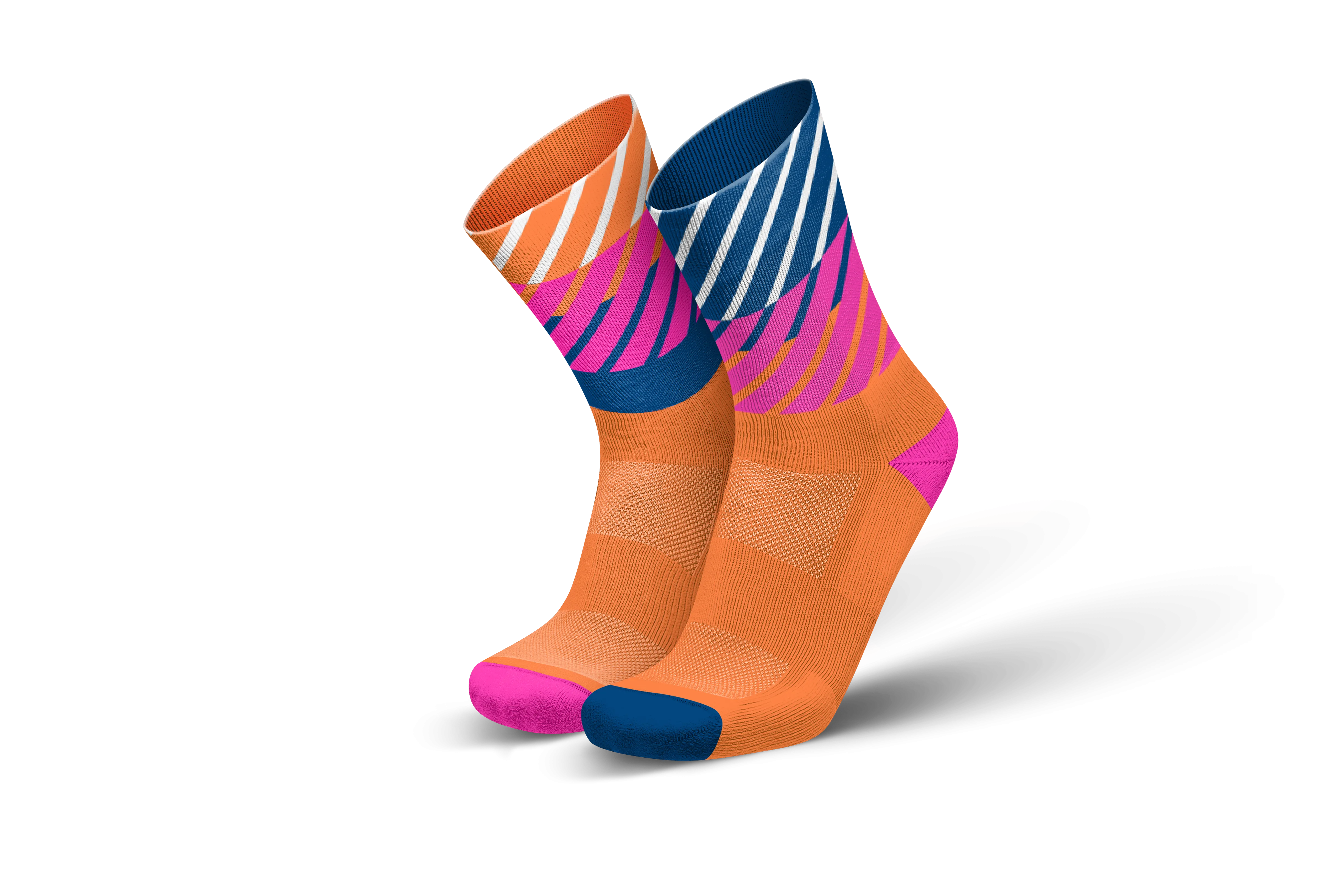 INCYLENCE Running Diagonals Orange Royal Long Sock