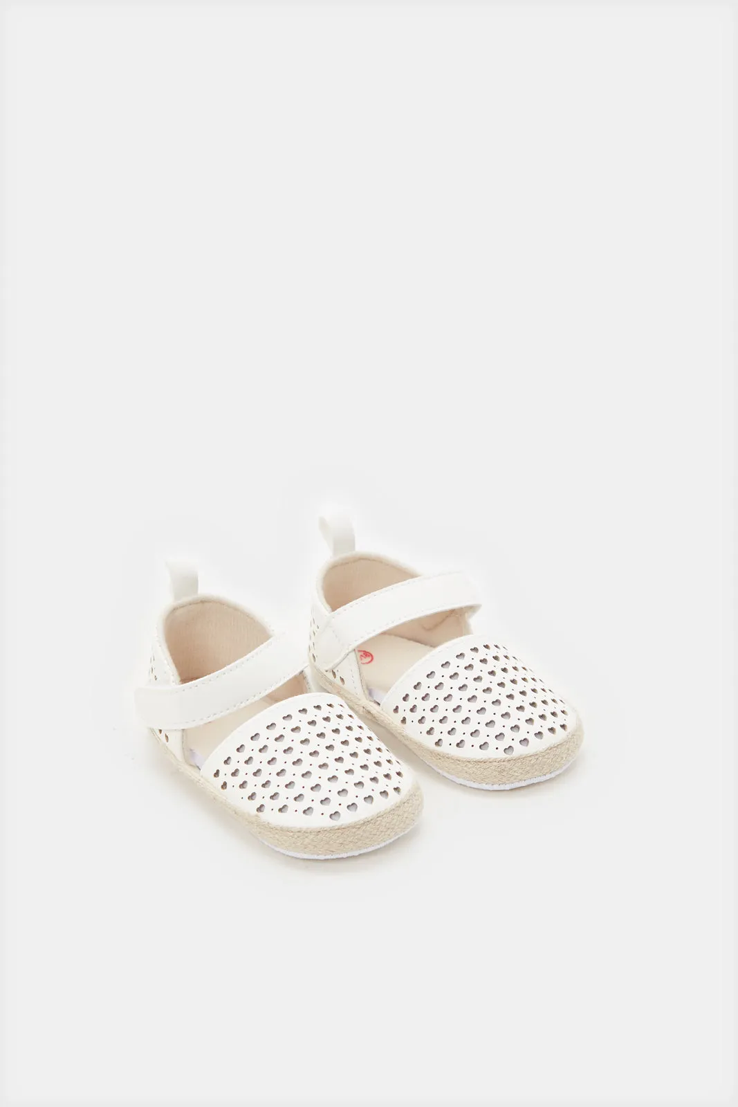 Infant Girls White Pram Shoe