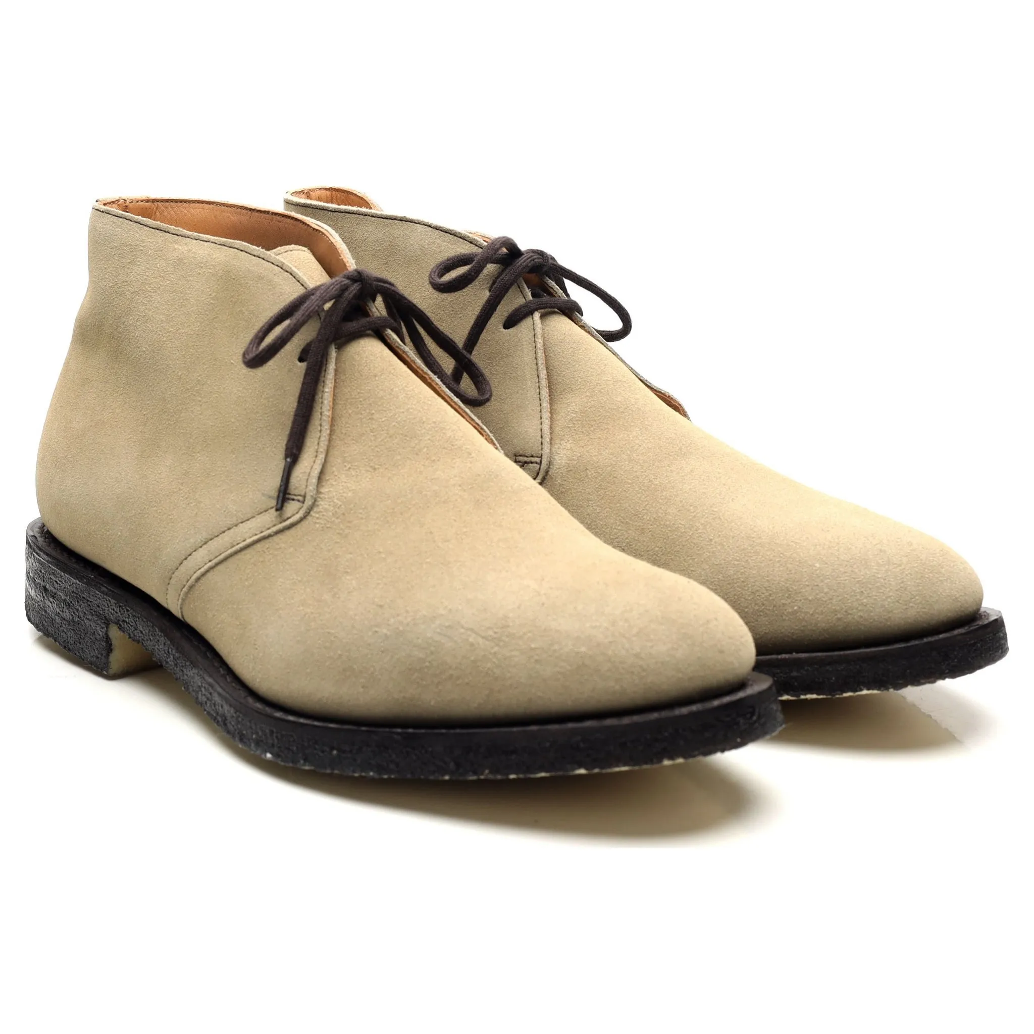 'Jockey' Beige Suede Chukka Boots UK 8.5 G