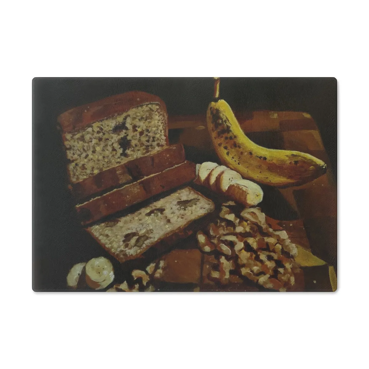 Kari's Banana Nut Bread Glass Cutting Board