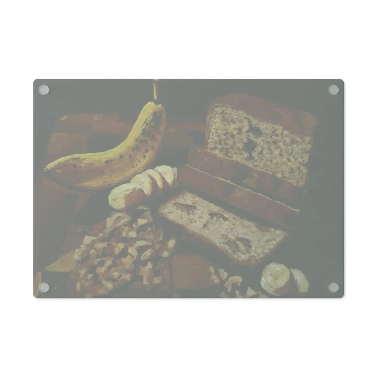 Kari's Banana Nut Bread Glass Cutting Board