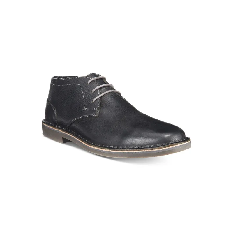 Kenneth Cole Reaction Men's Desert Sun Leather Chukka Boots (Black)