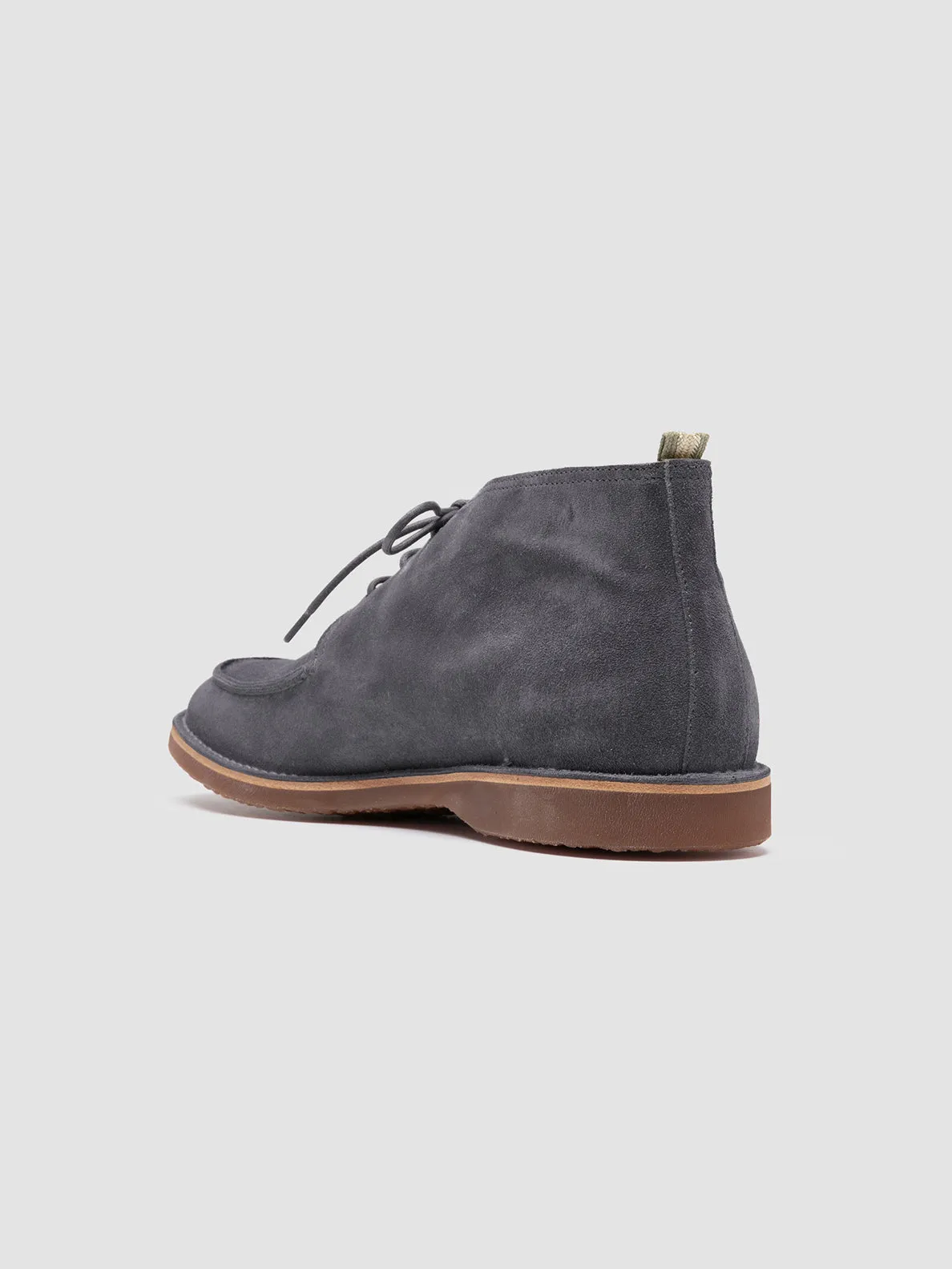 KENT 002 - Blue Suede Ankle Boots