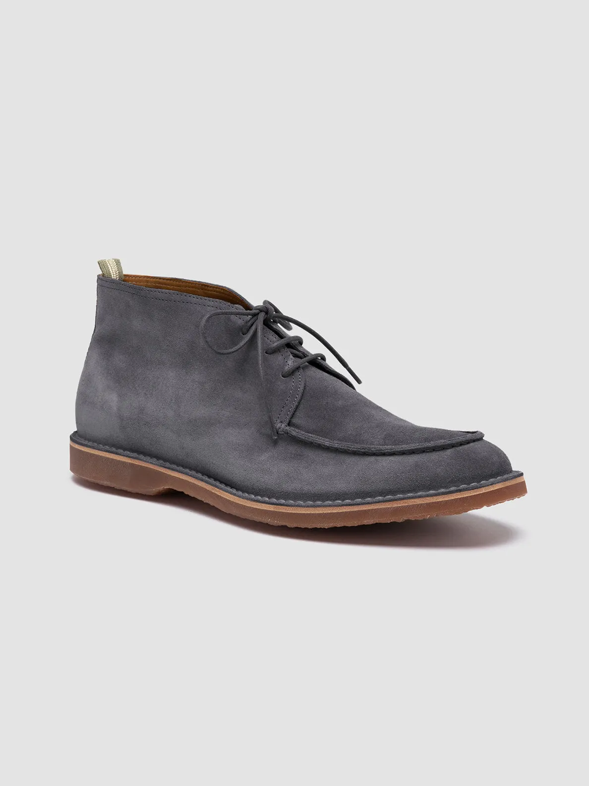 KENT 002 - Blue Suede Ankle Boots