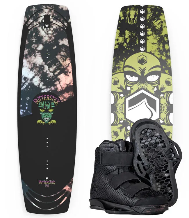 Liquid Force Butterstick Wakeboard Package with Hook Boots (2023)